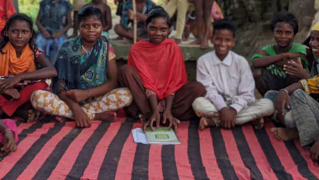  Children at Dularpur village in Nawada are tutored by well-meaning NGOs in the region. Firstpost/Devparna Acharya