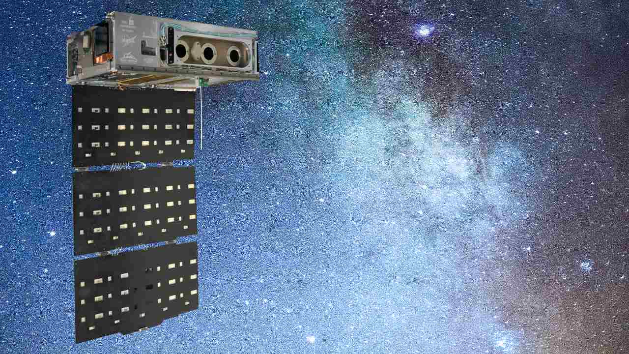 HaloSat is a small satellite that looks at the hot gas around the Milky Way. Image Credits: Blue Canyon Technologies, Inc.