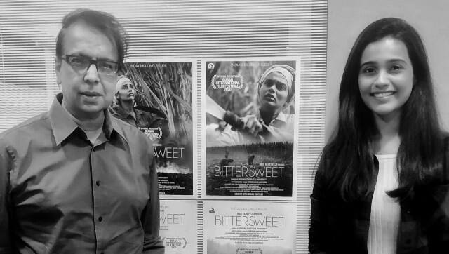 Director Ananth Mahadevan with Akshaya Gurav, who plays Saguna in Bittersweet | Image from Twitter