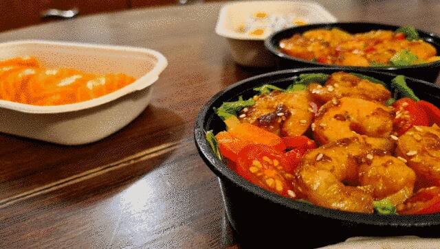 Warm Ebi Salad with Garlic Prawns