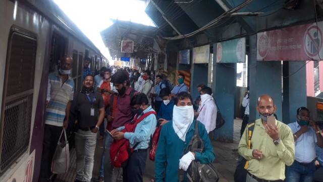 A power outage left local train commuters stranded in Mumbai.
