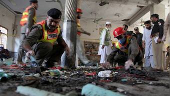 Peshawar blast: Seven killed 70 injured after powerful explosion rips through Islamic seminary