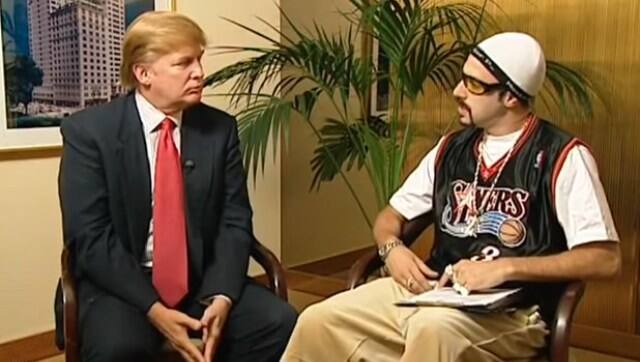 Sacha Baron Cohen as Ali G interviews Donald Trump | Image from Twitter