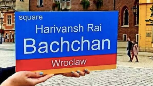 Amitabh Bachchan shares photo of Polish city square named after father, poet Harivansh Rai