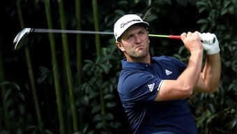 Watch: Golfer Jon Rahm's stunning hole-in-one shot that skims across water