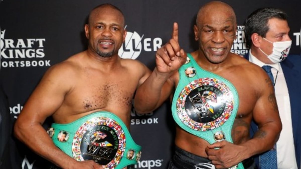 Mike Tyson returns to ring, shows glimpses of destructive best in drawn exhibition bout against Roy Jones Jr