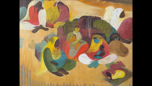 Village Women; watercolour on paper, August 1950