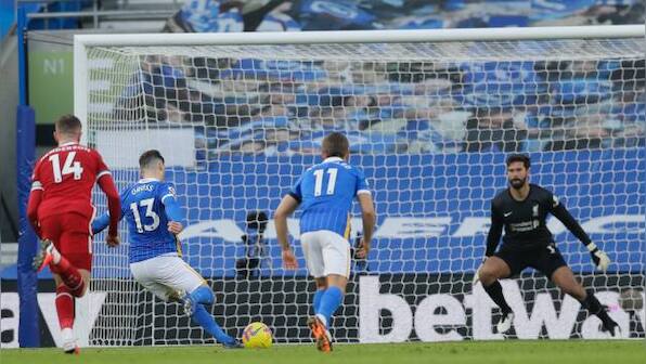 Premier League: Liverpool frustrated by VAR as Brighton snatch late equaliser; Leeds United beat Everton