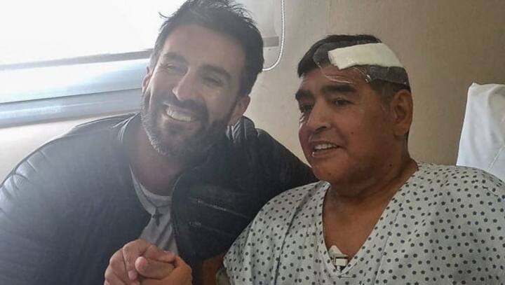 Football legend Diego Maradona leaves hospital following brain surgery to remove blood clot Football legend Diego Maradona leaves hospital following brain surgery to remove blood clot