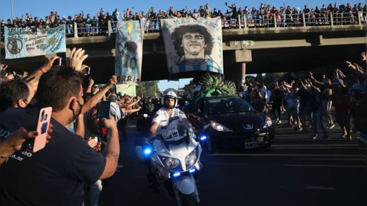 Three funeral workers fired for posting pictures alongside Diego Maradona's coffin