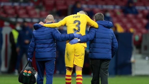 LaLiga: Barcelona's injury woes worsen as Gerard Pique picks up serious injury in defeat against Atletico Madrid