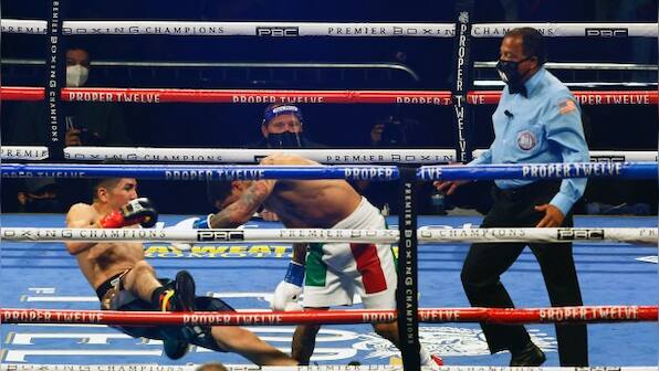Gervonta Davis grabs WBA belt with sixth round knockout of Santa Cruz; Japan's unbeaten 'Monster' Inoue KOs Moloney in Vegas debut