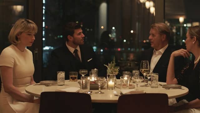 Hunter with her husband and in-laws