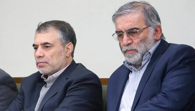 File image of Mohsen Fakhrizadeh (right). AP