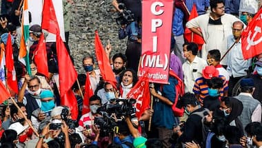 Over 25 cr workers participate in nationwide strike, complete shutdown in Kerala, Assam: Trade unions