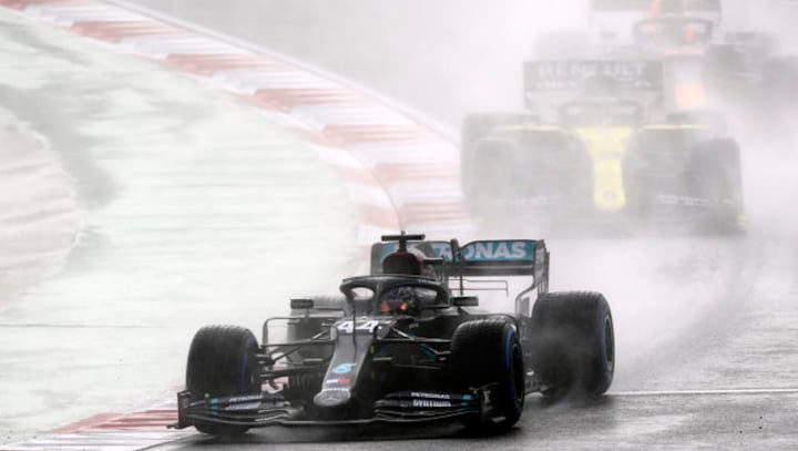 Lewis Hamilton secures record-equalling seventh Formula 1 title with Turkish Grand Prix victory