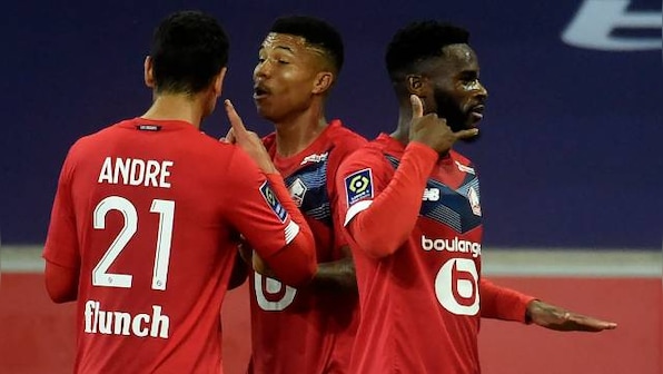 Ligue 1: Lille play out 1-1 draw with 10-man Lyon to remain unbeaten, trail leaders PSG by two points