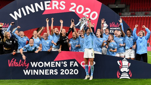 Women's FA Cup: Manchester City beat Everton in extra time to claim third title in four seasons Women's FA Cup: Manchester City beat Everton in extra time to claim third title in four seasons