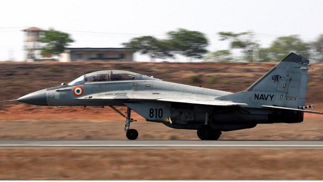 Indian Navy MiG-29K trainer jet crashes into Arabian Sea; one pilot rescued, search on for another Indian Navy MiG-29K trainer jet crashes into Arabian Sea; one pilot rescued, search on for another