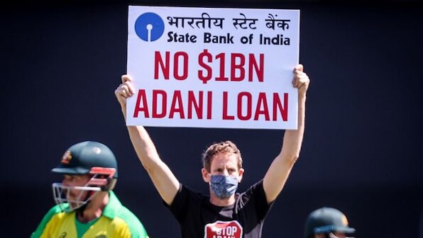 India vs Australia: Two protesters enter field holding 'No $1B Adani Loan' signs during 1st ODI in Sydney