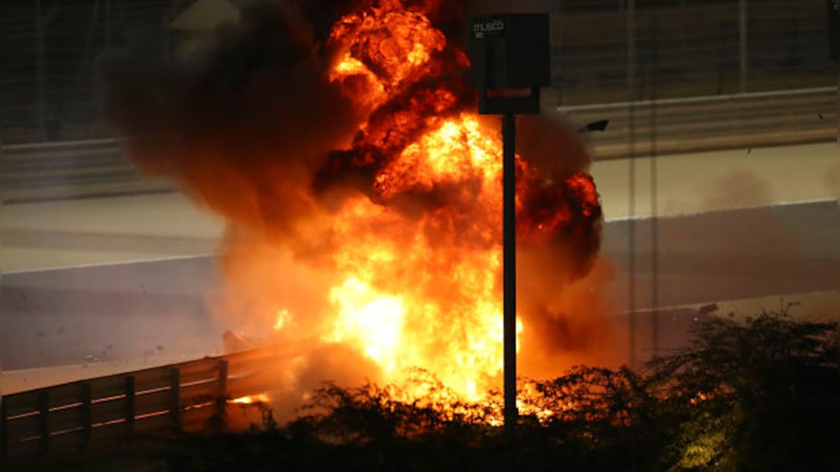 Formula 1 2020: Haas driver Romain Grosjean escapes with minor burns after horror crash at Bahrain Grand Prix