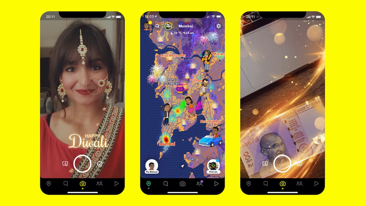   Diwali 2020: Snapchat چندین لنز ، برچسب و ویژگی های جشن را منتشر می کند