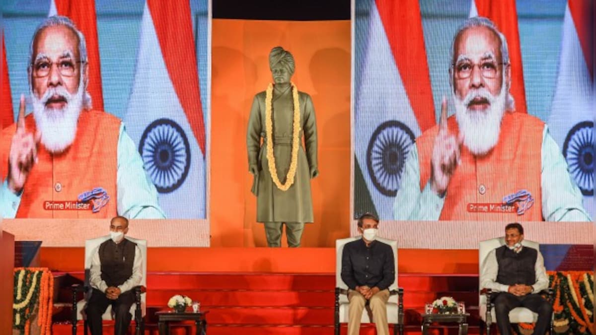 Narendra Modi unveils Vivekananda statue at JNU amid student protests, says 'ideology should not override national interest'