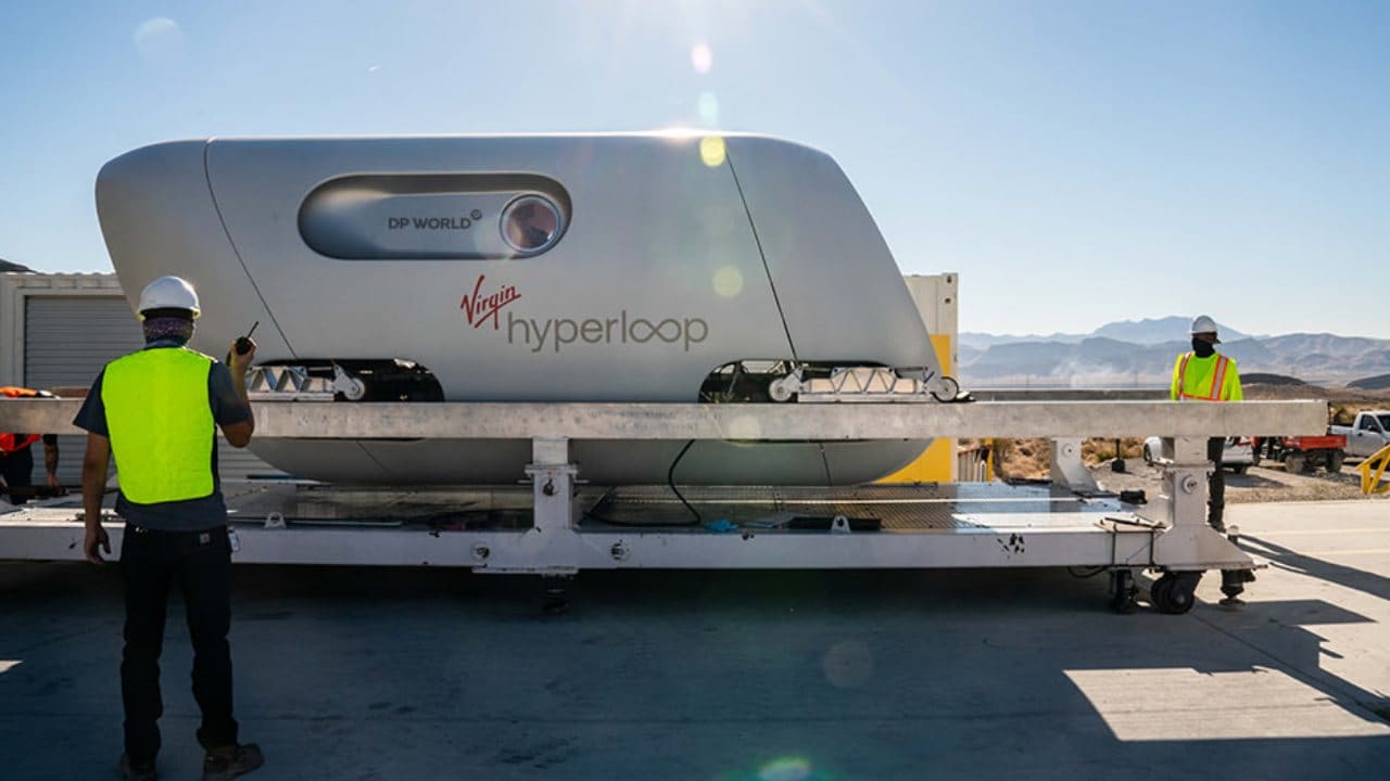 Virgin Hyperloop completes its first journey transporting two passengers in just 15 seconds- Technology News, DD Freedishnews