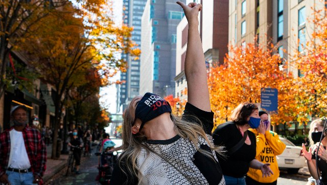 'A new day in America’: Joe Biden's victory prompts spontaneous celebrations across US 'A new day in America’: Joe Biden's victory prompts spontaneous celebrations across US