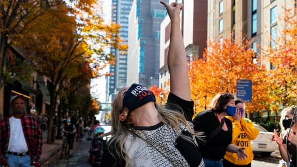 'A new day in America’: Joe Biden's victory prompts spontaneous celebrations across US