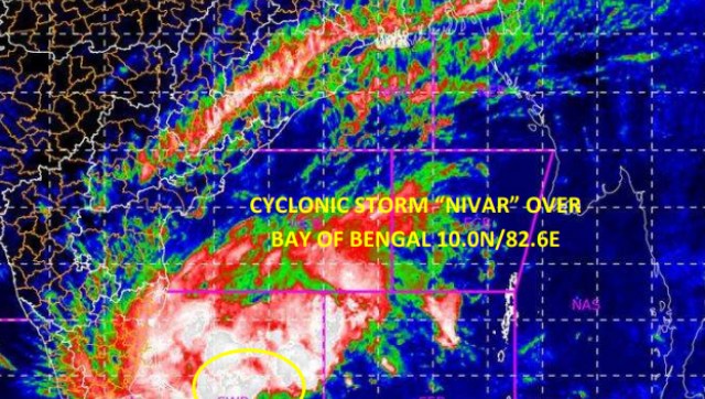 Cyclone Nivar Updates: Cyclone to intensify into severe storm in 12 hrs; Tamil Nadu sees heavy rainfall in areas Cyclone Nivar Updates: Cyclone to intensify into severe storm in 12 hrs; Tamil Nadu sees heavy rainfall in areas