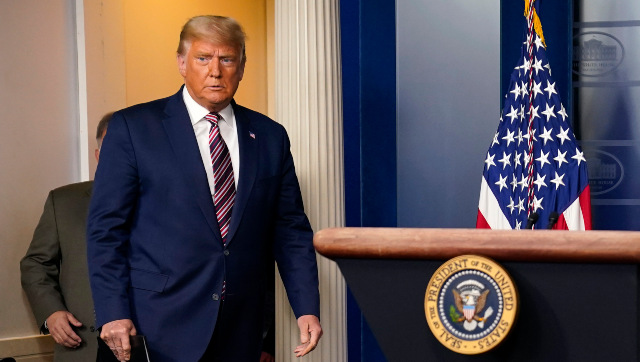 Donald Trump says he will leave White House if electoral college votes for president-elect Joe Biden Donald Trump says he will leave White House if electoral college votes for president-elect Joe Biden