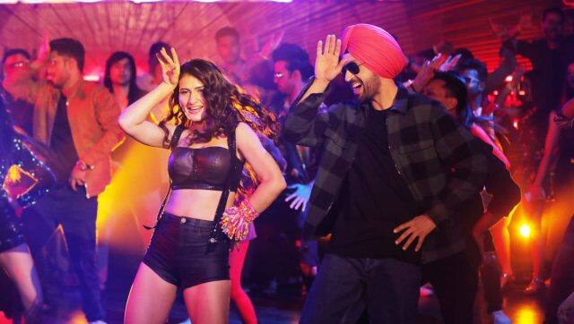 With Diljit Dosanjh in Suraj Pe Mangal Bhari | Image from Twitter