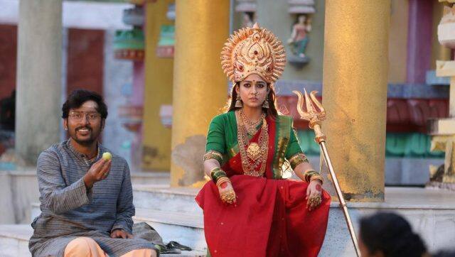RJ Balaji and Nayanthara in Mookuthi Amman | Image from Twitter