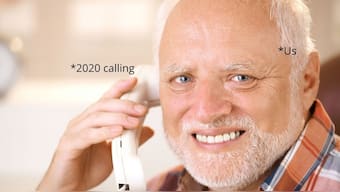 With COVID-19 pandemic, lockdown, work from home, the year 2020 was basically a 'Hide Your Pain Harold' meme