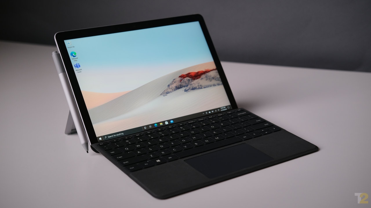 Aesthetically, the Microsoft Surface Go 2 is a gorgeous device. It’s too bad that the software and internals aren’t up to scratch. Image: Anirudh Regidi 