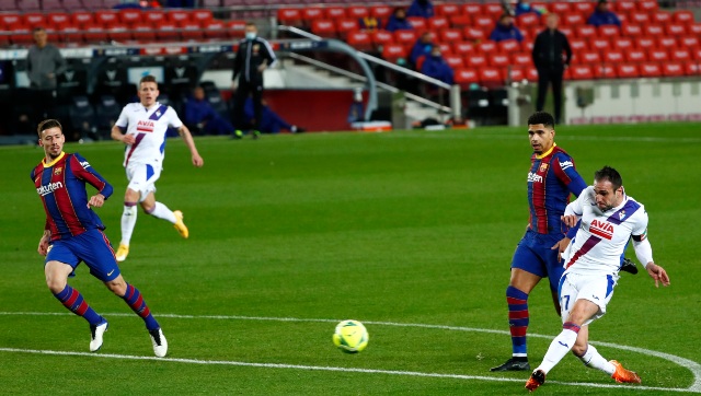 LaLiga: Lionel Messi-less Barcelona held 1-1 by Eibar; Jose Morales' brace helps Levante edge Real Betis LaLiga: Lionel Messi-less Barcelona held 1-1 by Eibar; Jose Morales' brace helps Levante edge Real Betis