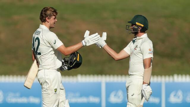 Cameron Green (left) struck an unbeaten century for Australia A against India on Day 2 the tour match. Twitter/ BCCI