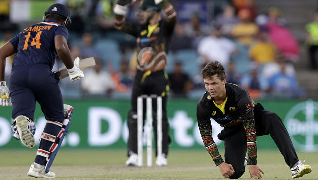 India vs Australia: Spinner Mitchell Swepson 'disappointed' with his performance in first T20I India vs Australia: Spinner Mitchell Swepson 'disappointed' with his performance in first T20I