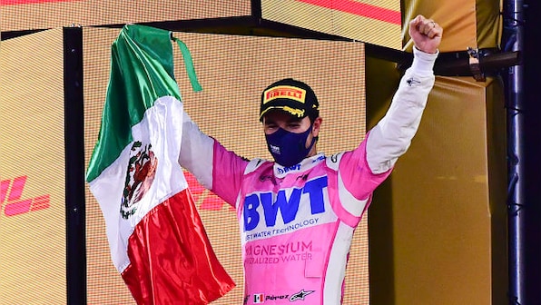 Formula 1 2020: Emotional Sergio Perez says belated maiden win at Sakhir GP gives him peace