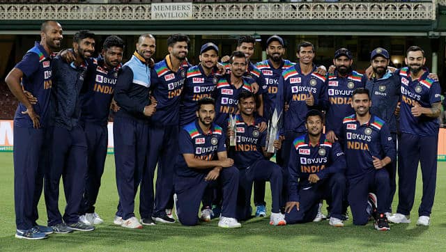 Australia won the ODI series but India took home the series trophy in T20Is. The focus now shifts to red-ball cricket as both teams gear up to play four Tests. AP 