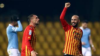 Serie A: Lazio held to 1-1 draw at Benevento; Crotone versus Udinese finishes in draw too