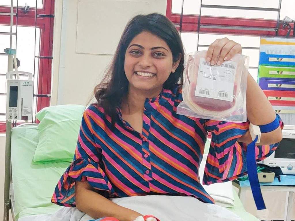 Deepika is a donor from DKMS BMST registry who has successfully donated her blood stem cells for a patient suffering from blood cancer. Image credit: DKMS BMST Foundation India