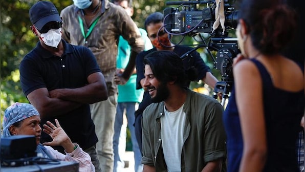 Dulquer Salmaan, Aditi Rao Hydari and Kajal Aggarwal wrap up Hey Sinamika shoot
