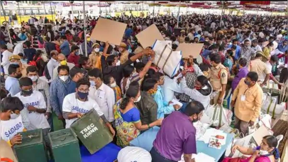 GHMC Election Results 2020 Updates: TRS says seat tally not as expected, missed target by 20-25; party wins 56 seats