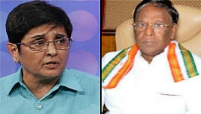 Puducherry CM, L-G clash over New Year's Eve celebrations; Narayanasamy asks Bedi not to be a party to issues raised by Opposition Puducherry CM, L-G clash over New Year's Eve celebrations; Narayanasamy asks Bedi not to be a party to issues raised by Opposition