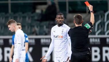 Bundesliga: Borussia Monchengladbach forward Marcus Thuram apologises for spitting in opponent's face
