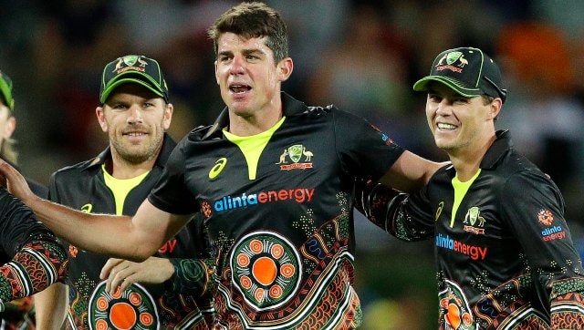 Moises Henriques produced a quality all-round effort (3/22, 30) for Australia in the first T20I against India on Friday. AP