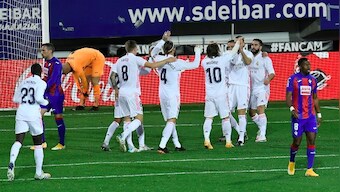 LaLiga: Real Madrid draw level with Atletico Madrid after 3-1 win over Eibar; Granada beat Real Betis