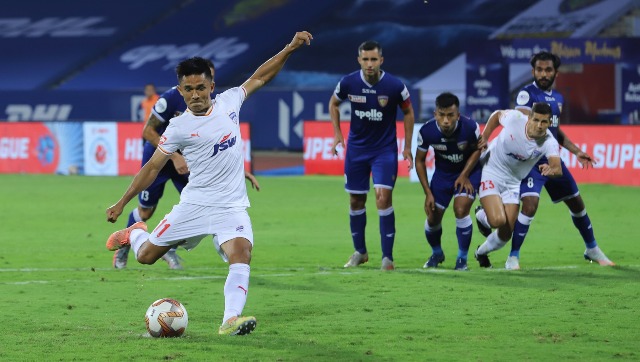 ISL 2020-21: Sunil Chhetri's penalty against Chennaiyin FC powers Bengaluru FC to first win of the season ISL 2020-21: Sunil Chhetri's penalty against Chennaiyin FC powers Bengaluru FC to first win of the season